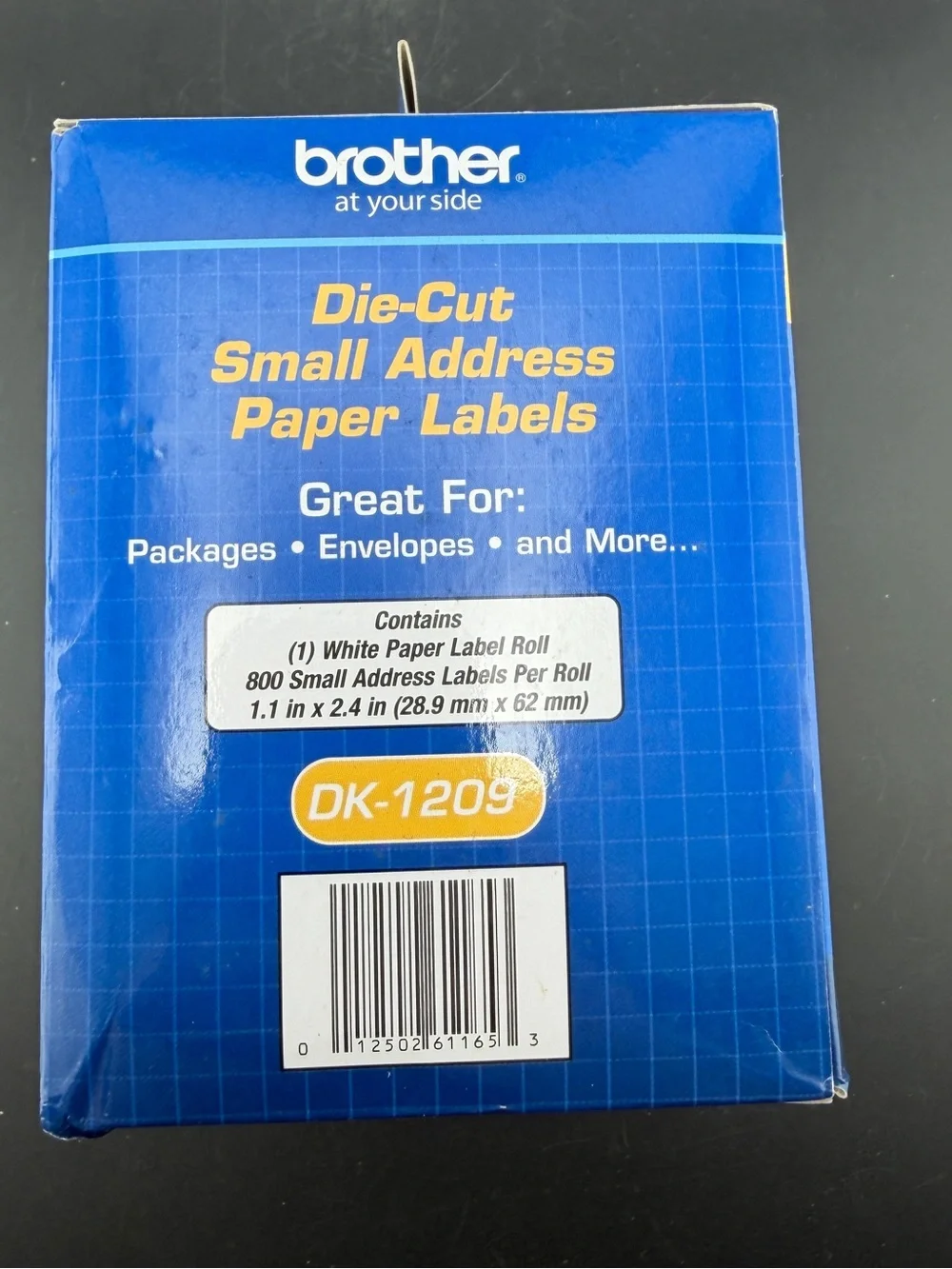 Brother DK-1209 Small Address Labels White 1.1” X 2.4” Roll Of 800 New Sealed